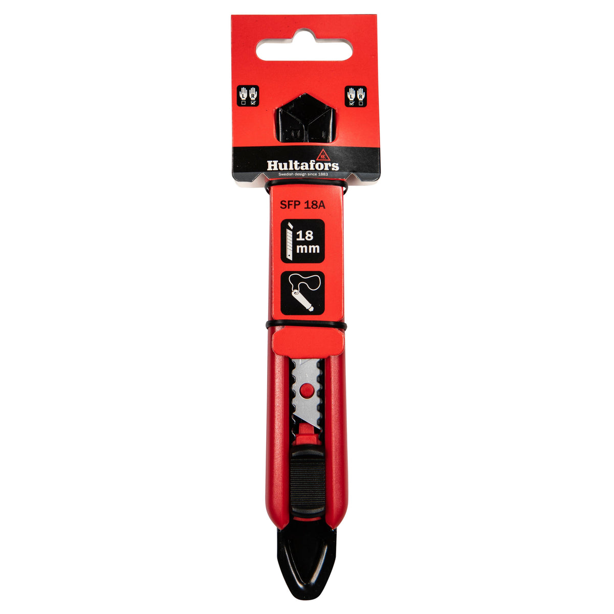Hultafors SFP 18mm Snap-Off Knife with Tail Fin - Auto-lock (SFP 18A) #lock-type_Auto-lock (SFP 18A)