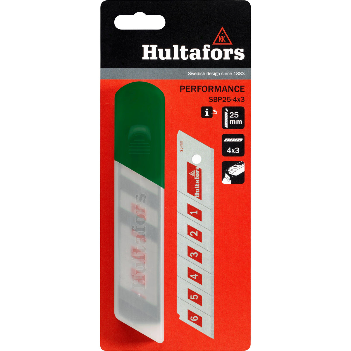 Hultafors SBP 25 Performance Snap-Off Blades – 25mm, Pack of 12 - image 2