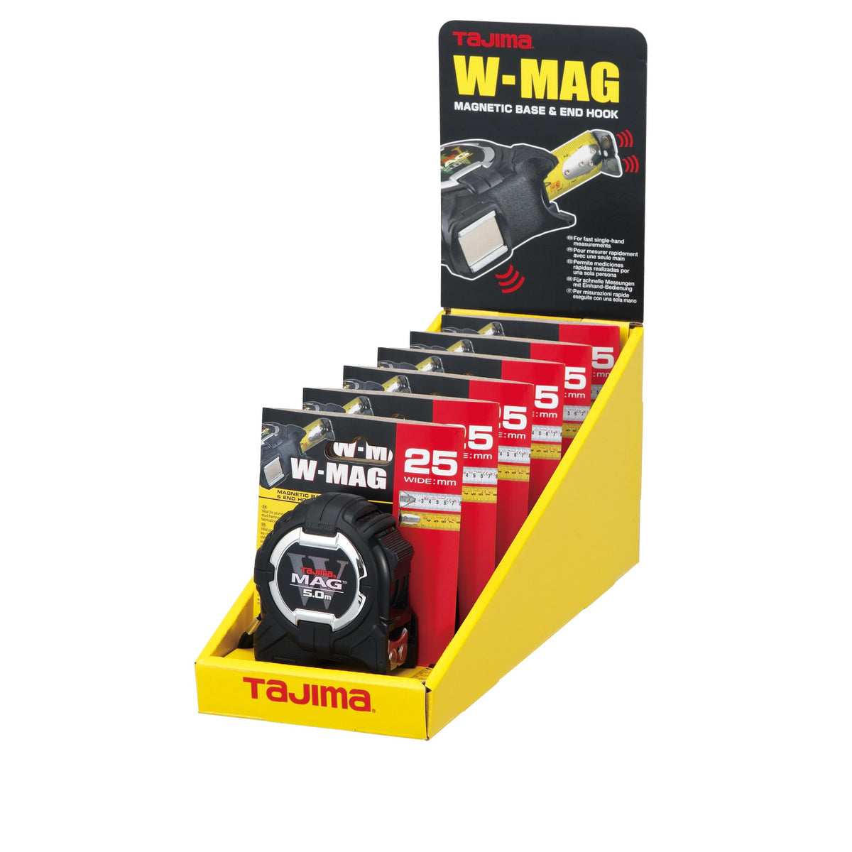 Tajima W-Mag 5m Metric Tape Measure