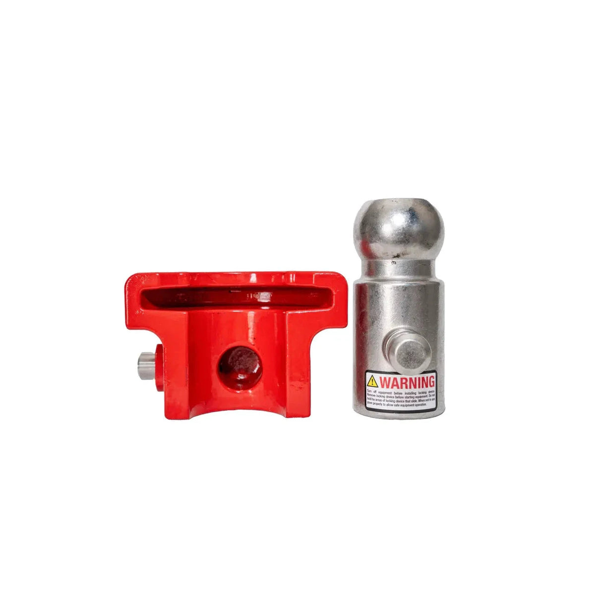 Trailer Hitch Lock With Two And Five Sixteenth Inch Ball And Ring Security For Trailers And Caravans by The Equipment Lock Company