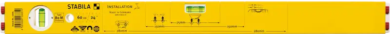 Stabila Type 80 M Installation spirit level, 60 cm - 60 cm