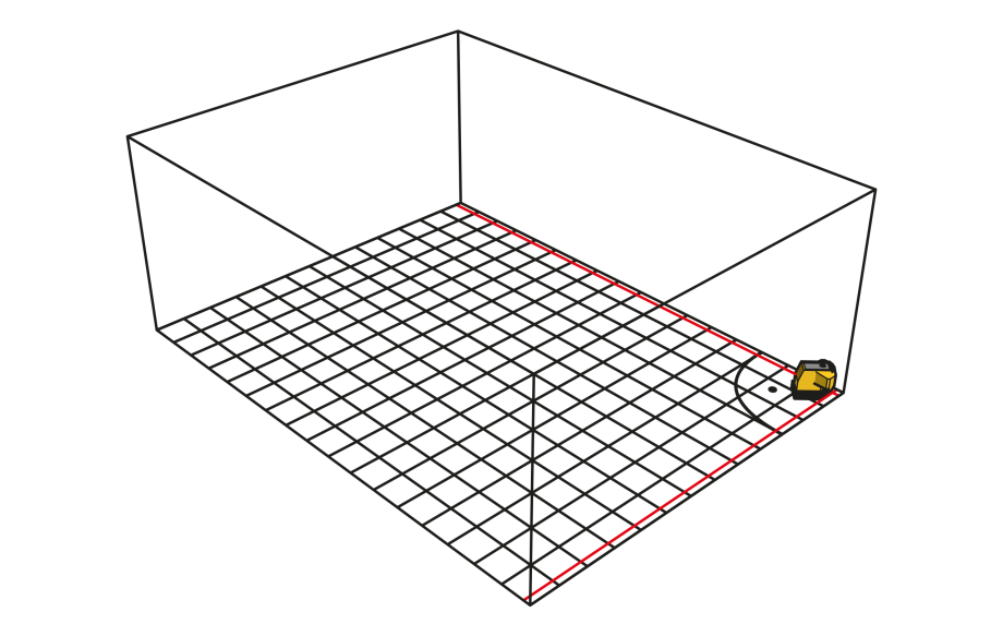 Stabila FLS 90 floor line laser, 3-piece set - Default Title