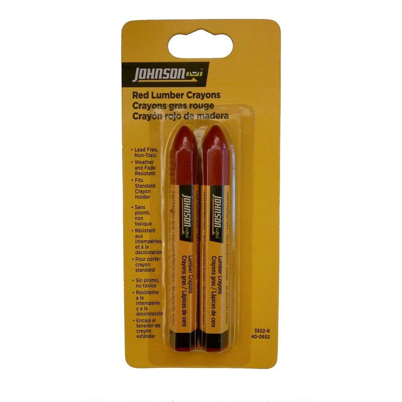 Johnson Lumber Crayon Red - Pack of Two by Johnson