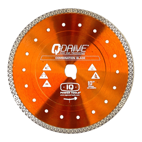 iQ 10-inch Q-Drive tile saw blade