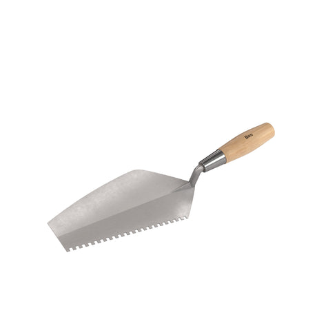 Bon Tool Notched Mason's Trowel - Right Hand - Wood Handle by Bon Tool