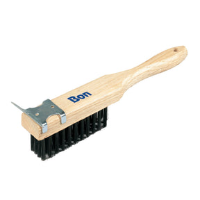Bon Tool Straight Handle Wire Brush with Scraper (11-217) by Bon Tool