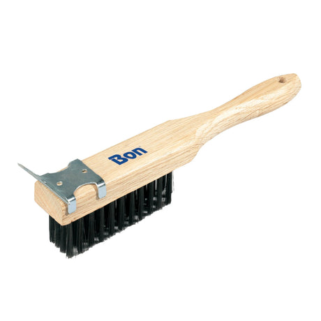 Bon Tool Straight Handle Wire Brush with Scraper (11-217) by Bon Tool