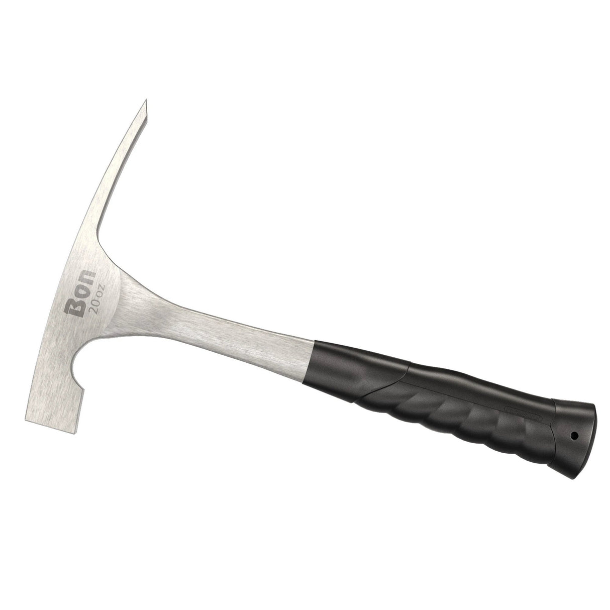 Bon Tool Brick Hammer Solid Steel 20oz - One-Piece Forged Carbon Steel Construction With Contoured Non-Slip Vinyl Grip by Bon Tool