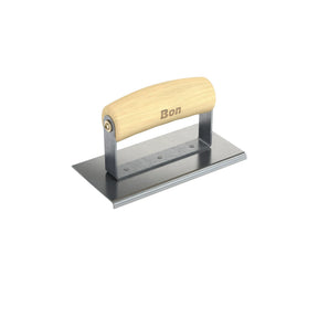 Bon Tool Stainless Steel Pavement Edger - 6" x 3" - Wood Wave Handle by Bon Tool