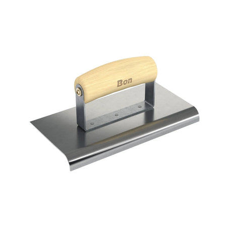 Bon Tool Concrete Highway Edger - Wood Wave Handle by Bon Tool