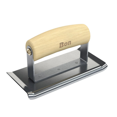 Bon Tool Curved End Concrete Edger - Wood Wave Handle by Bon Tool