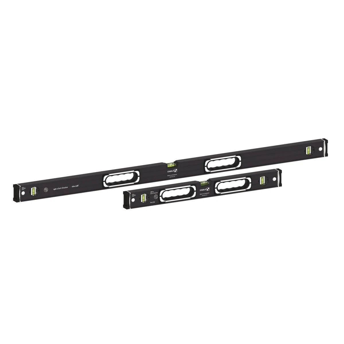 Stabila Dark Shadow 196-2 Spirit Level Set 122 cm (4ft)+ 61 cm by Stabila