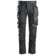 Snickers 6241 AllroundWork, Stretch Trousers Holster Pockets - Steel Grey\Black by Snickers