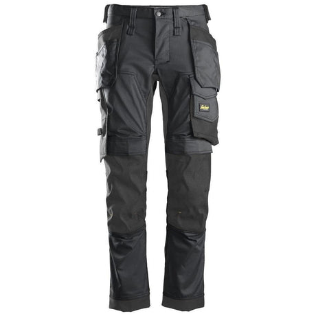 Snickers 6241 AllroundWork, Stretch Trousers Holster Pockets - Steel Grey\Black by Snickers