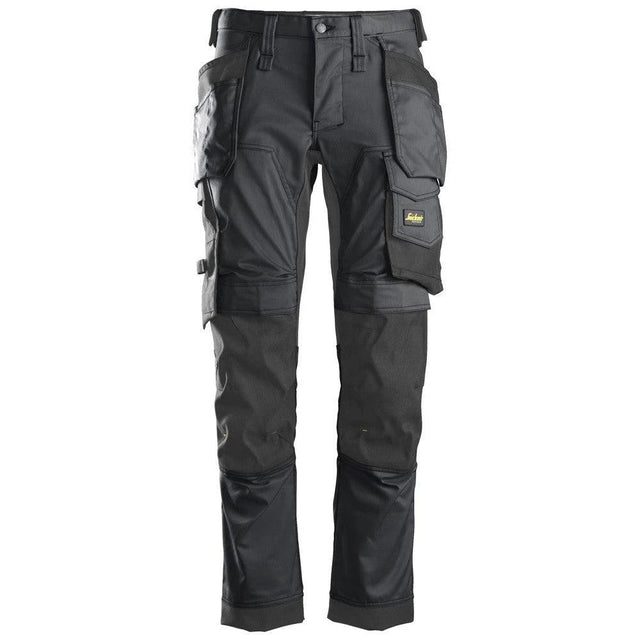 Snickers 6241 AllroundWork, Stretch Trousers Holster Pockets - Steel Grey\Black by Snickers