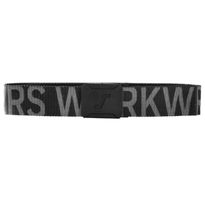 Snickers 9004 Logo Belt - Black\Steel grey by Snickers