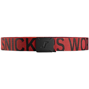 Snickers 9004 Logo Belt - Chili red\Black by Snickers