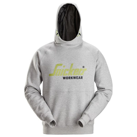 Snickers 2845 Logo Hoodie - Grey Melange by Snickers