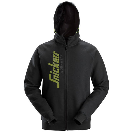 Snickers 2846 Logo Full-Zip Hoodie - Black by Snickers