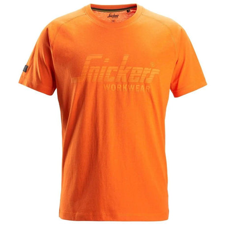 Snickers 2590 Logo T-Shirt - Warm Orange by Snickers