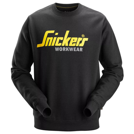 Snickers 2898 Classic Logo Sweatshirt - Black by Snickers