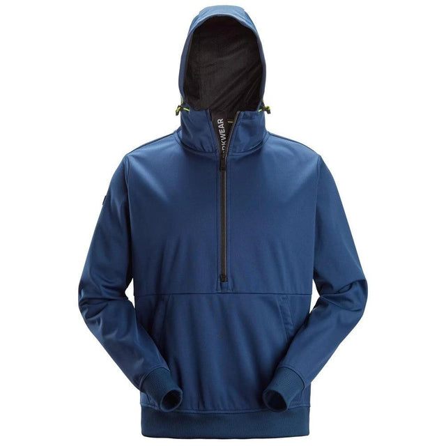 Snickers 8400 FlexiWork, Windblocker Stretch Half-Zip Hoodie - Deep Blue by Snickers