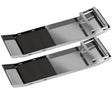 Bon Tool Stainless Steel Knee Boards - Curved Ends with Rubber Pads (Pair)