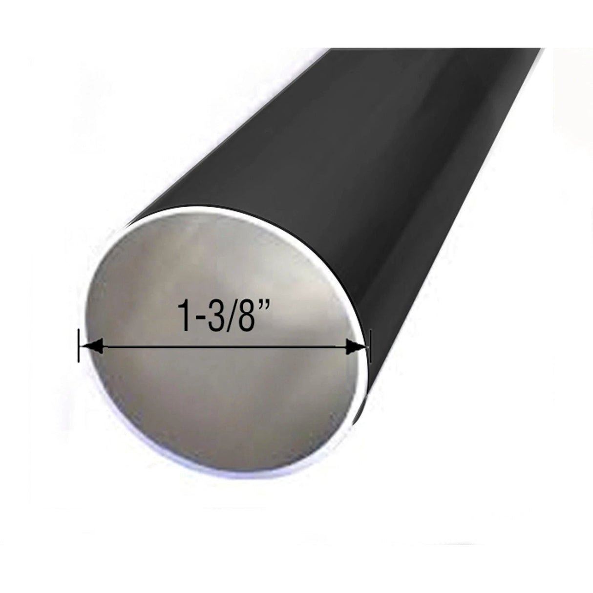 Bon Tool all-aluminium concrete placer Spazzle, 60in handle, 1-3/8in diameter, round end with textured grip