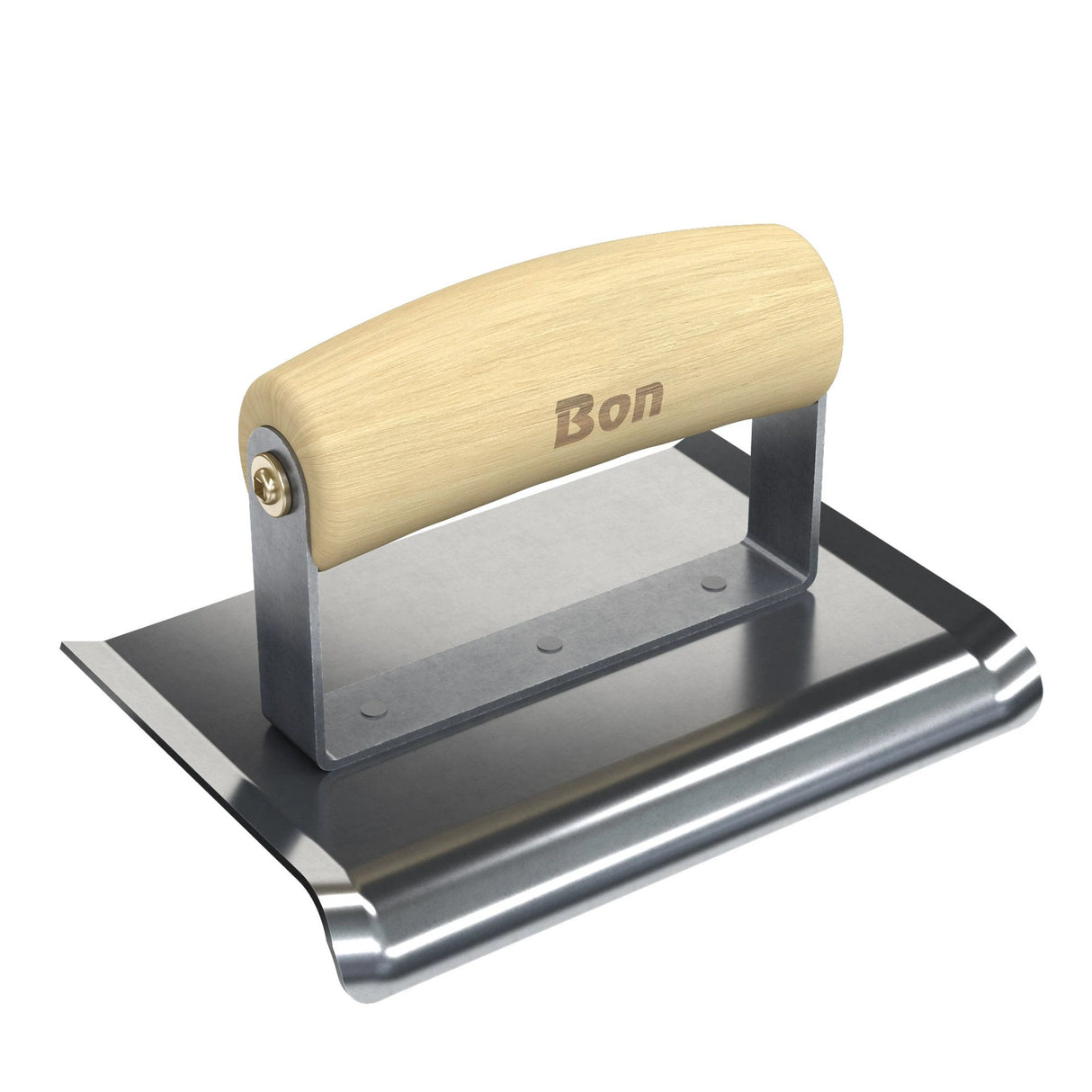 Bon Tool Curved End Concrete Edger - Wood Wave Handle by Bon Tool