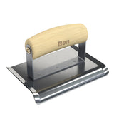 Bon Tool Curved End Concrete Edger - Wood Wave Handle by Bon Tool