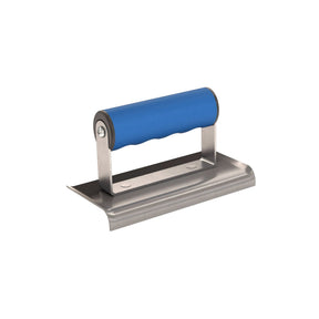 Bon Tool Carbon Steel Curved End Hand Edger - Comfort Grip Handle (22-395) by Bon Tool