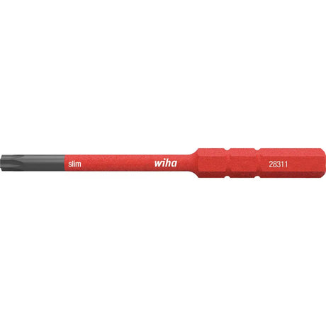 TORX T9 – Red and black Torx screwdriver bit with text "slim" and "28311".