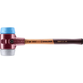 Halder Simplex soft-face mallet, cast iron housing - TPE-soft / TPE-mid by Halder