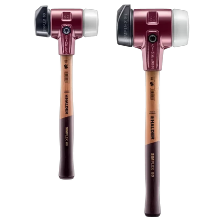 Halder Simplex soft-face mallet, cast iron housing - "Stand-Up" / Superplastic by Halder