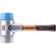 Halder Simplex soft-face mallet, aluminium housing - TPE-soft / TPE-mid - Short Handle by Halder