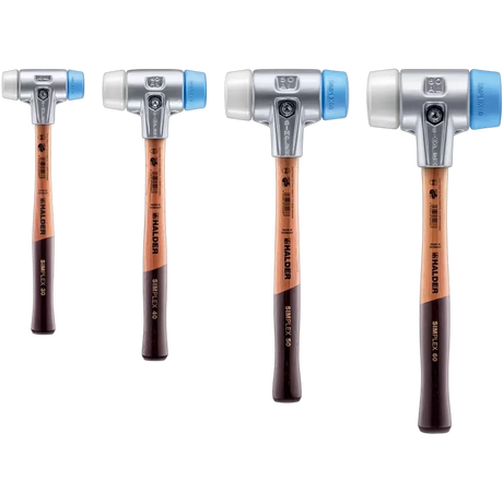 Halder Simplex soft-face mallet, aluminium housing - TPE-soft / Superplastic by Halder