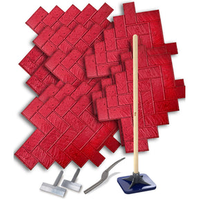 Bon Tool Herringbone Brick Concrete Texturing Kit (32-844) by Bon Tool