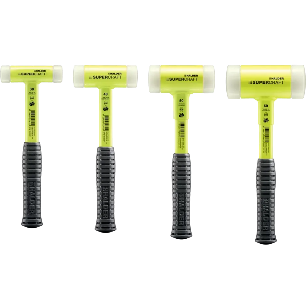 Halder Supercraft soft-face mallet, steel tube handle by Halder