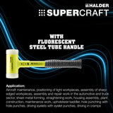 Halder Supercraft soft-face mallet, steel tube handle by Halder