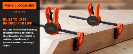 Pony Jorgensen E-Z HOLD Hobby 4in (100mm) – clamping detail