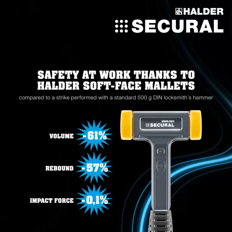 Halder Secural soft-face deadblow mallet by Halder
