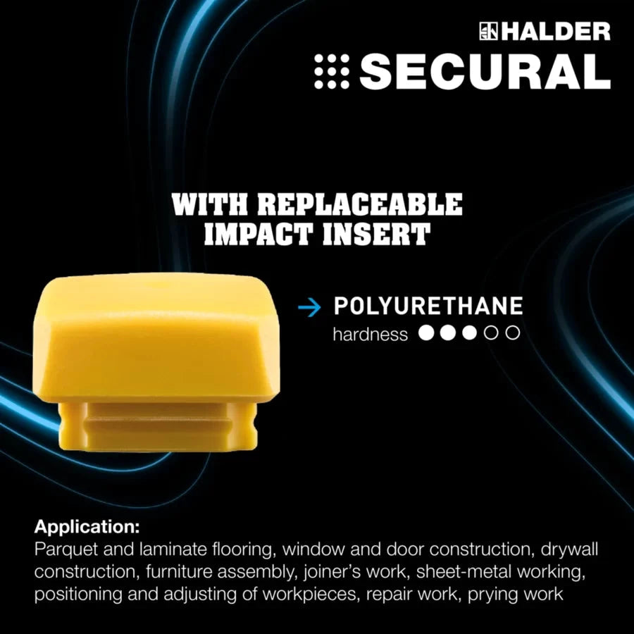 Halder Secural soft-face deadblow mallet by Halder