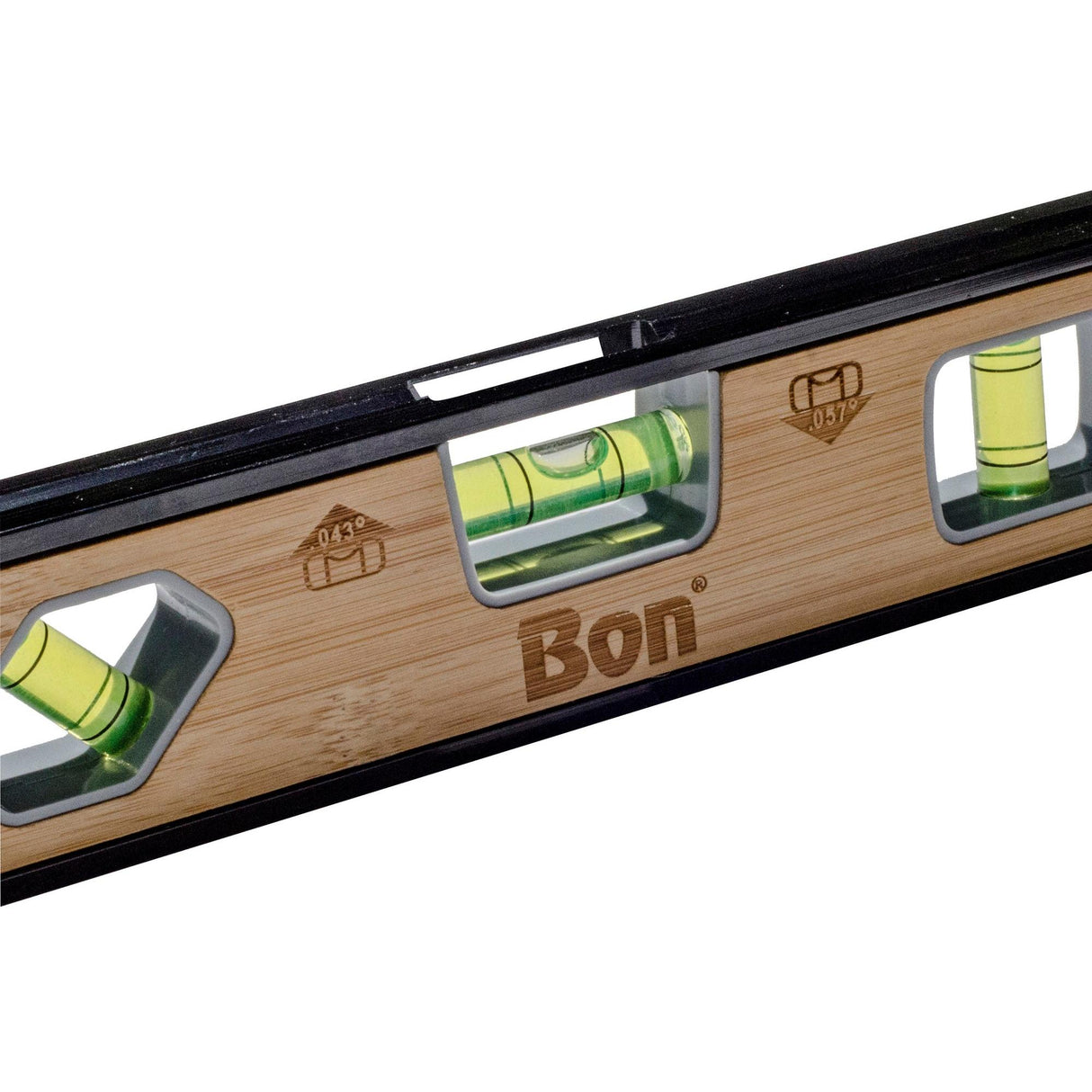 Bon Tool Aluminium and Bamboo Magnetic Torpedo Level by Bon Tool