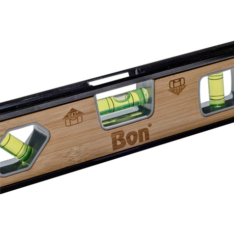 Bon Tool Aluminium and Bamboo Magnetic Torpedo Level by Bon Tool