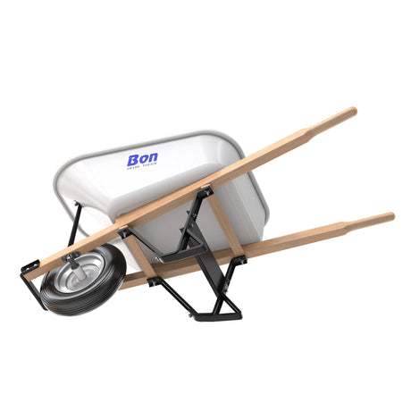 Bon Tool Steel Tray Wheel barrow with Leg Stabiliser by Bon Tool