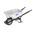 Bon Tool Steel Tray Wheelbarrow with Leg Stabiliser – Steel Handles – 16" Knobby – 34-263