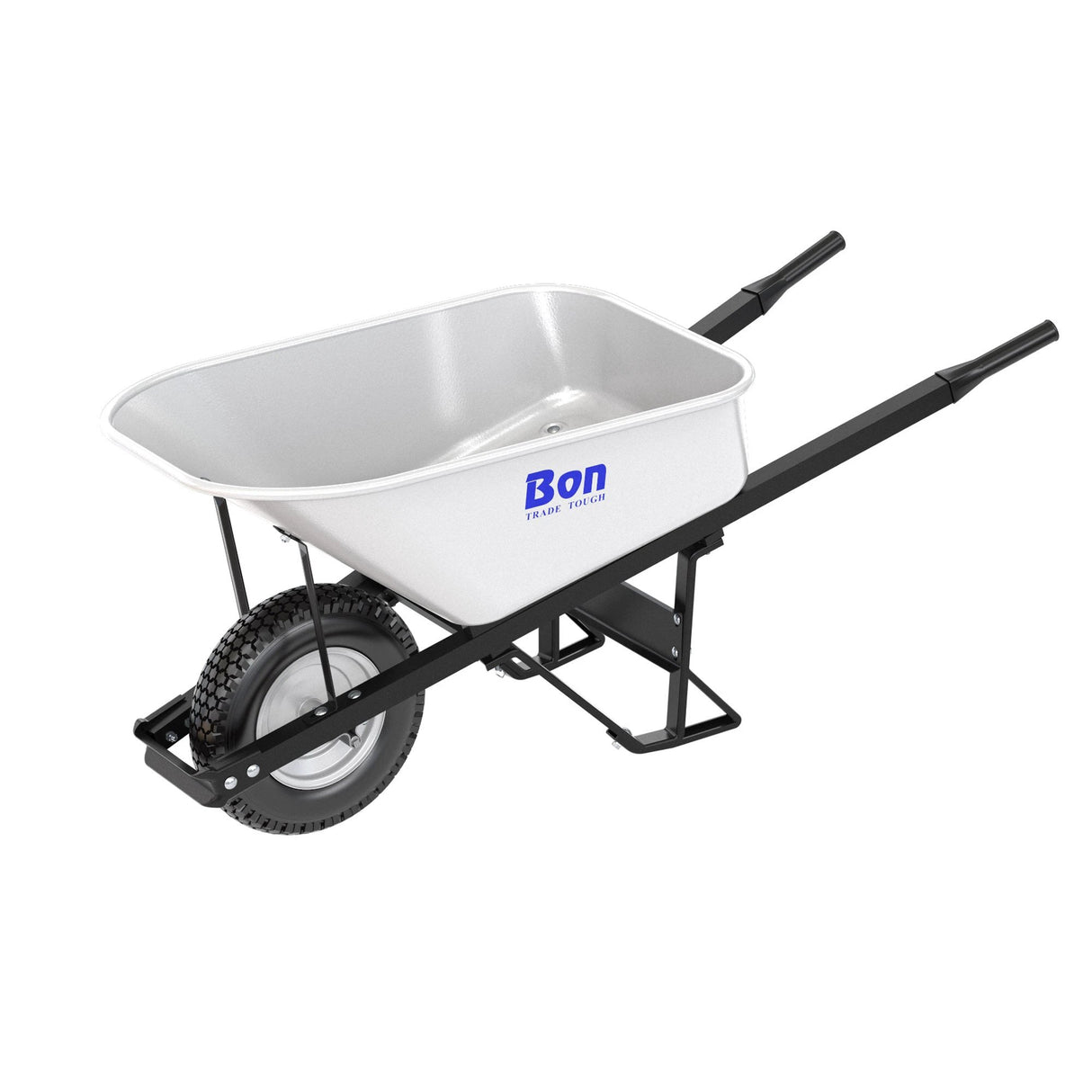 Bon Tool Steel Tray Wheel barrow with Leg Stabiliser by Bon Tool