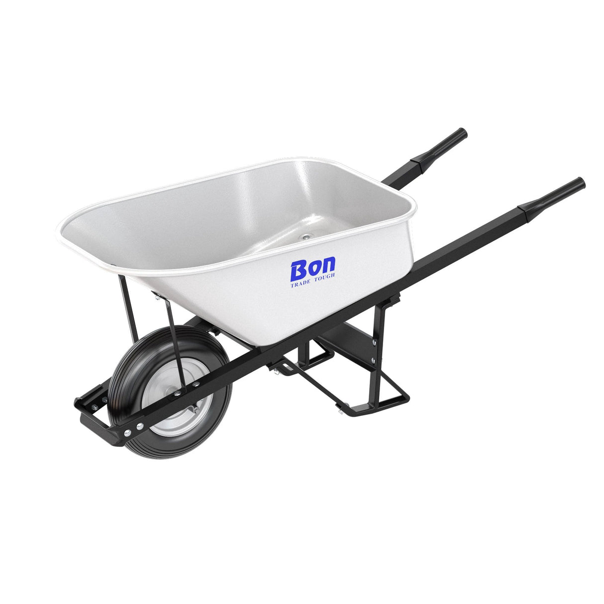 Bon Tool Steel Tray Wheel barrow with Leg Stabiliser by Bon Tool