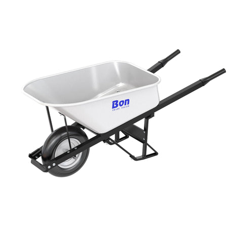 Bon Tool Steel Tray Wheel barrow with Leg Stabiliser by Bon Tool