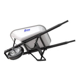 Bon Tool Steel Tray Wheel barrow with Leg Stabiliser by Bon Tool